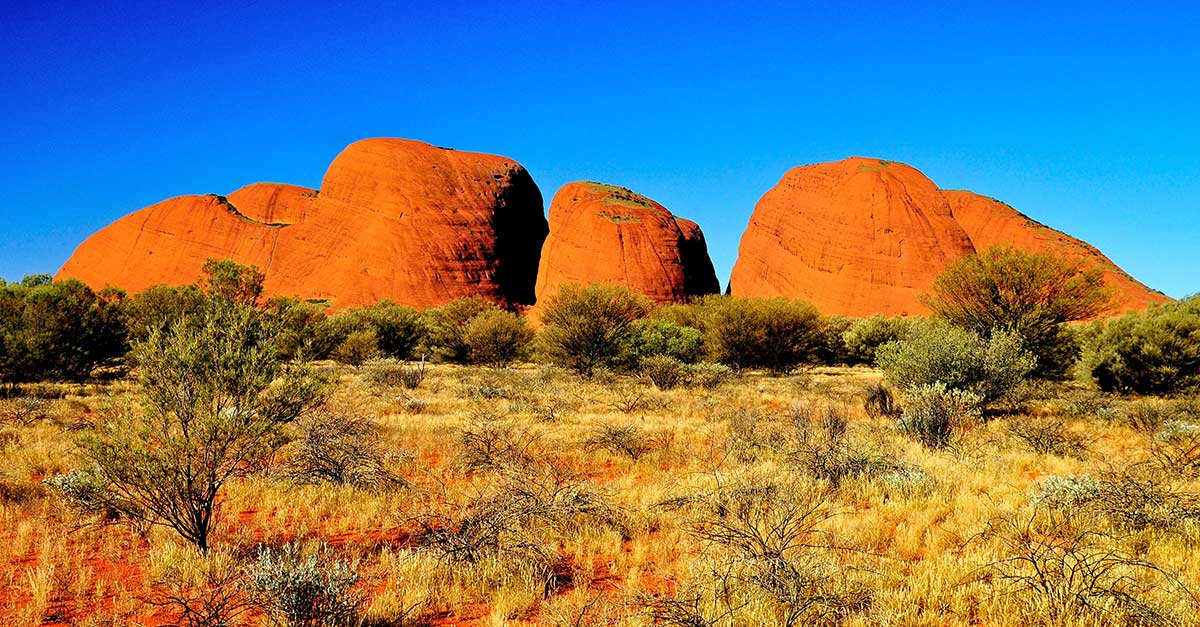 Monility v oblasti národného parku Uluru - Kata Tjuta