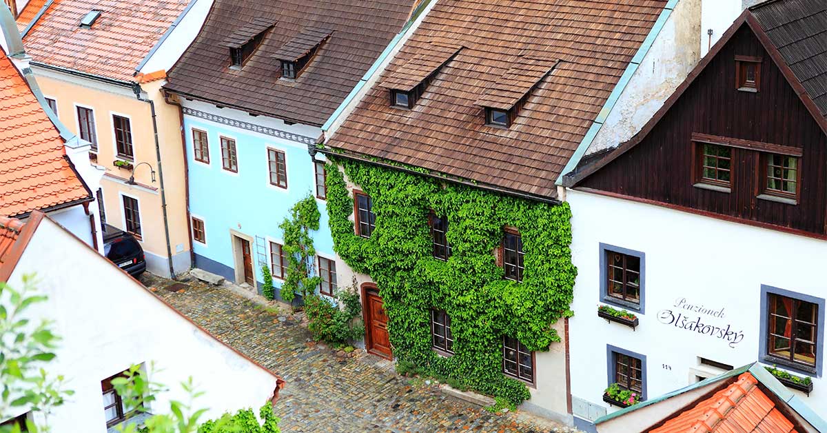 Historické centrum mesta a jej malebné domčeky