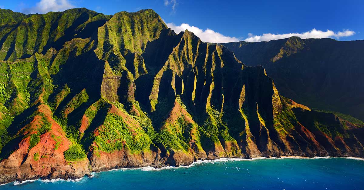 Pobrežie Na Pali na havajskom ostrove Kauai