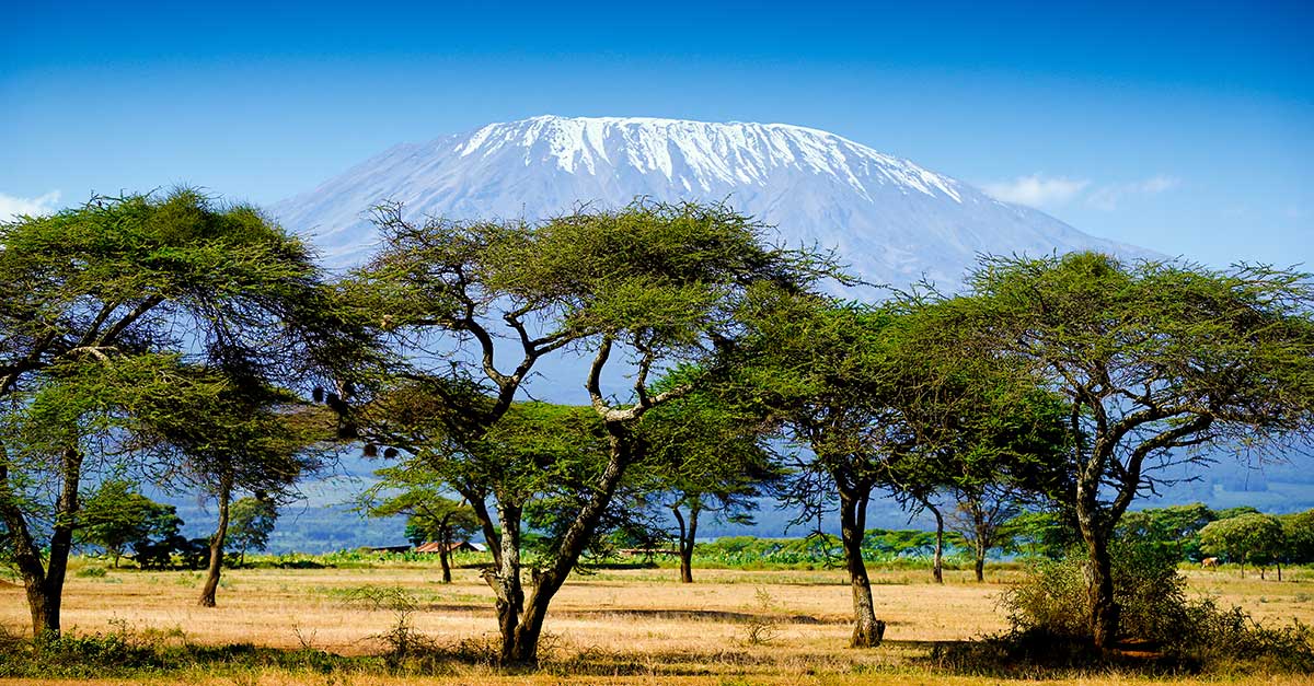 Národný park Mount Keňa rozprestiarajúci sa pri jazere Turkana.