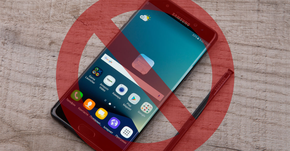 Zákaz smartfónov Samsung Galaxy Note 7 na palube lietadiel Condor